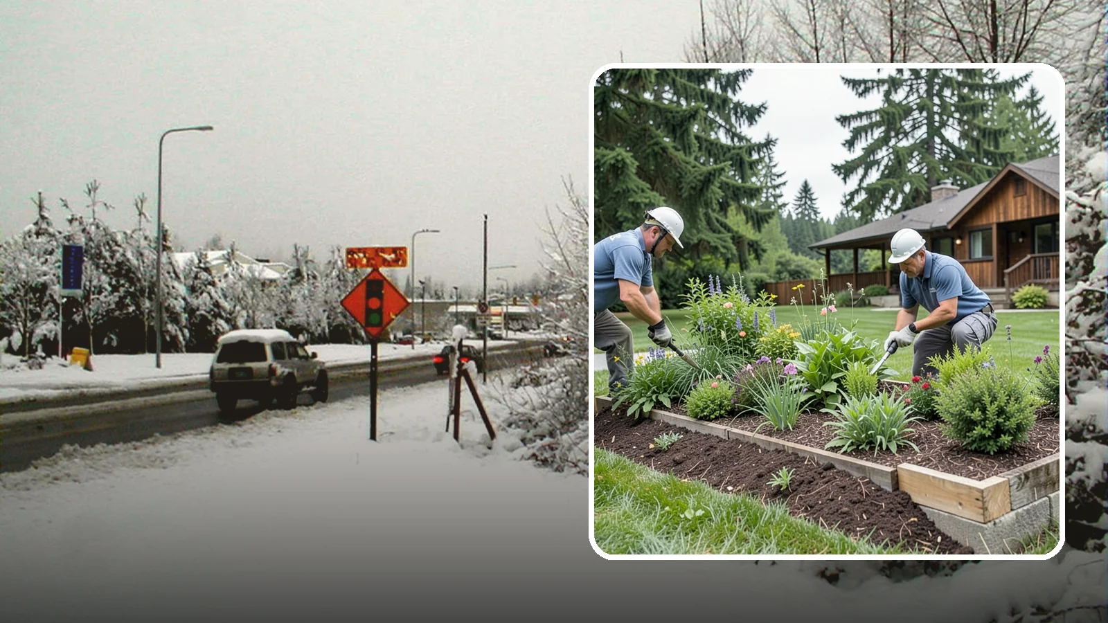 Garden Bed Installation in Newcastle, King County, WA - New planting beds built from the soil up - shaped, amended, and planted for lasting curb appeal.