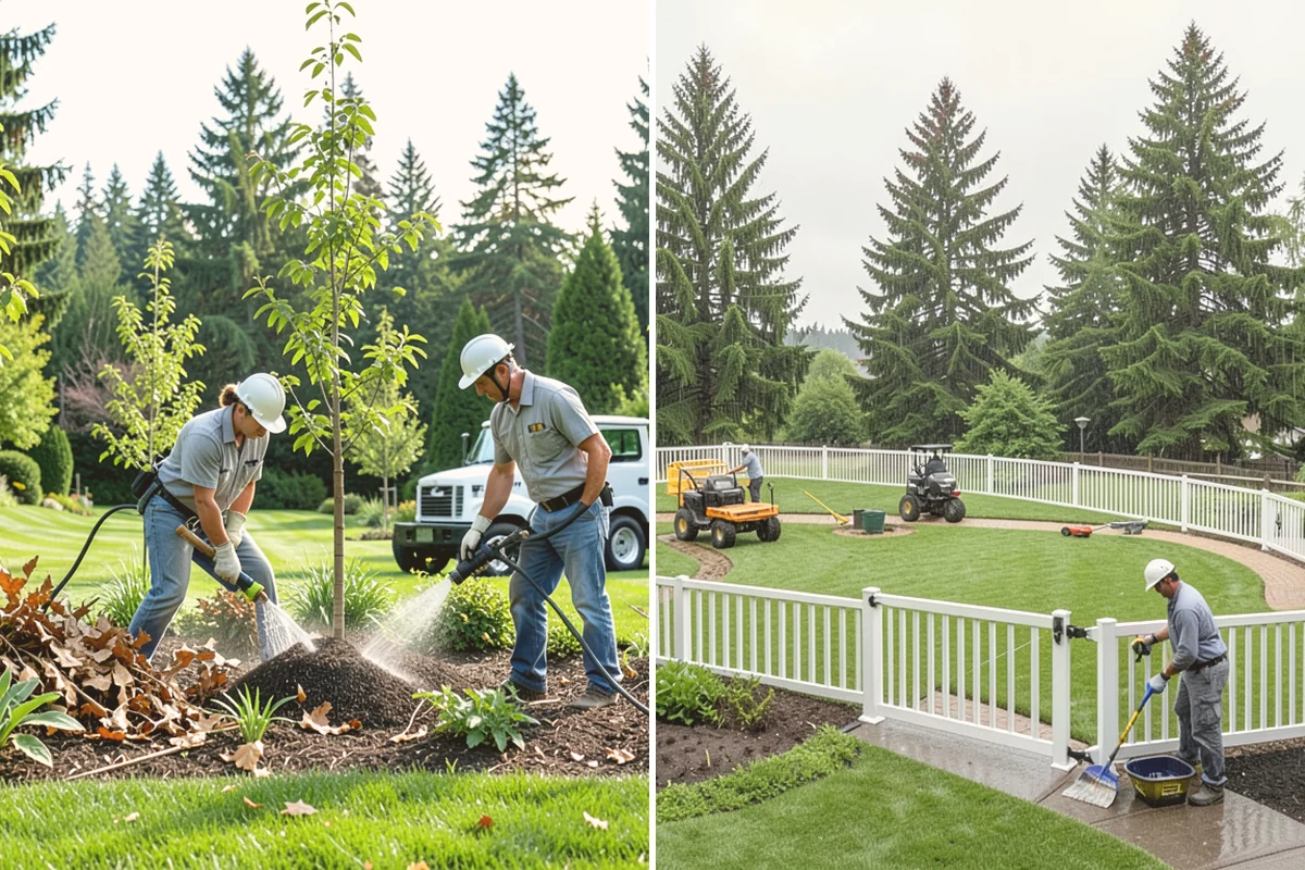 Garden Bed Installation in Newcastle, King County, WA - Lay out and mark the bed lines