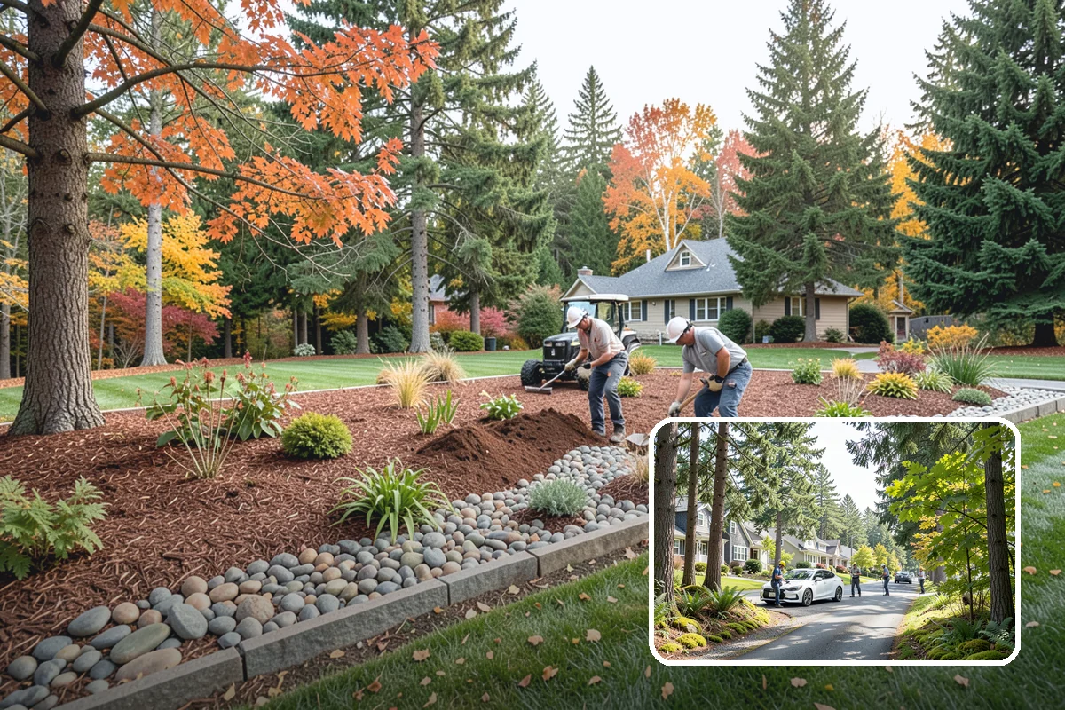 Garden Bed Installation in Normandy Park, King County, WA - Beds shaped to complement your home
