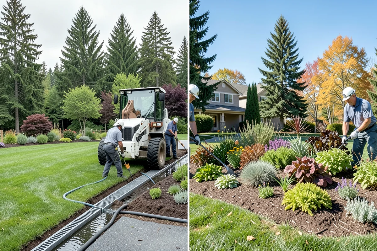 Garden Bed Installation in Pacific, King County, WA - Lay out and mark the bed lines