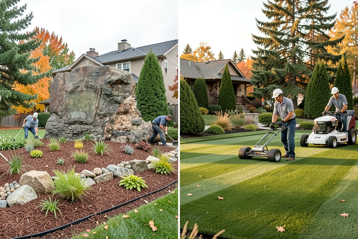 Garden Bed Installation in Puyallup, Pierce County, WA - Lay out and mark the bed lines