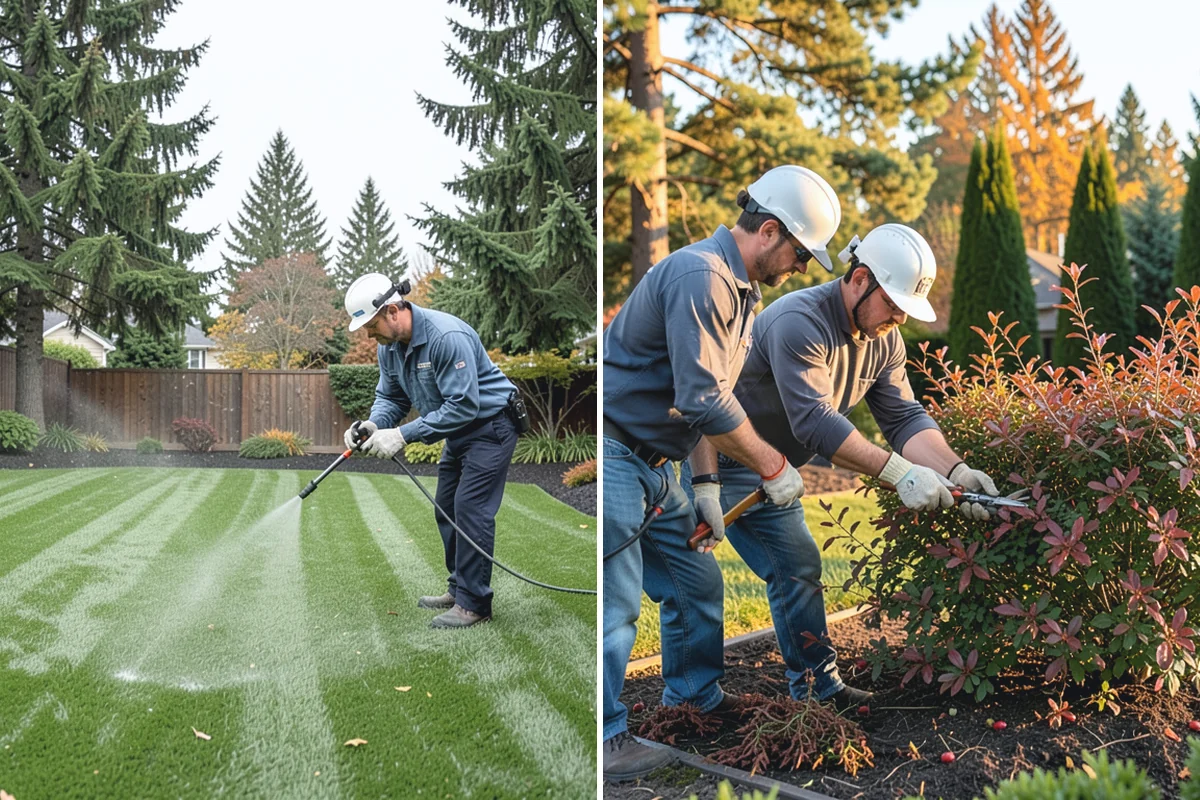 Garden Bed Installation in Roy, Pierce County, WA - Lay out and mark the bed lines