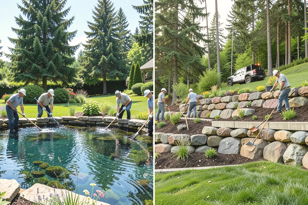 Garden Bed Installation in Ruston, Pierce County, WA - Lay out and mark the bed lines