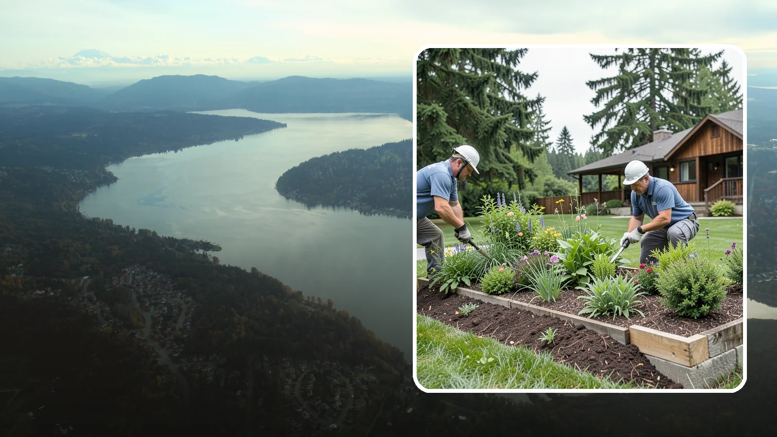 Garden Bed Installation in Sammamish, King County, WA - New planting beds built from the soil up - shaped, amended, and planted for lasting curb appeal.