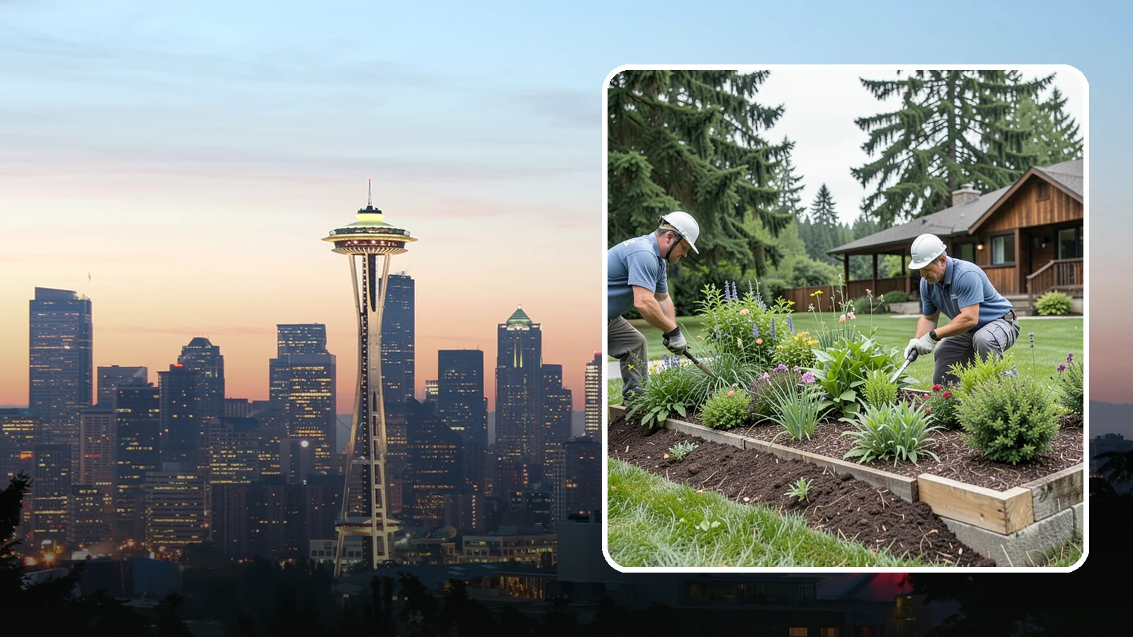 Garden Bed Installation in Seattle, King County, WA - New planting beds built from the soil up - shaped, amended, and planted for lasting curb appeal.