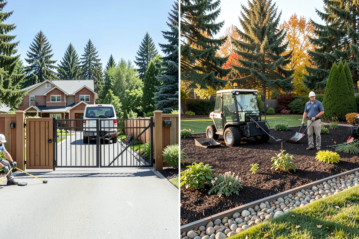 Garden Bed Installation in Shoreline, King County, WA - Lay out and mark the bed lines