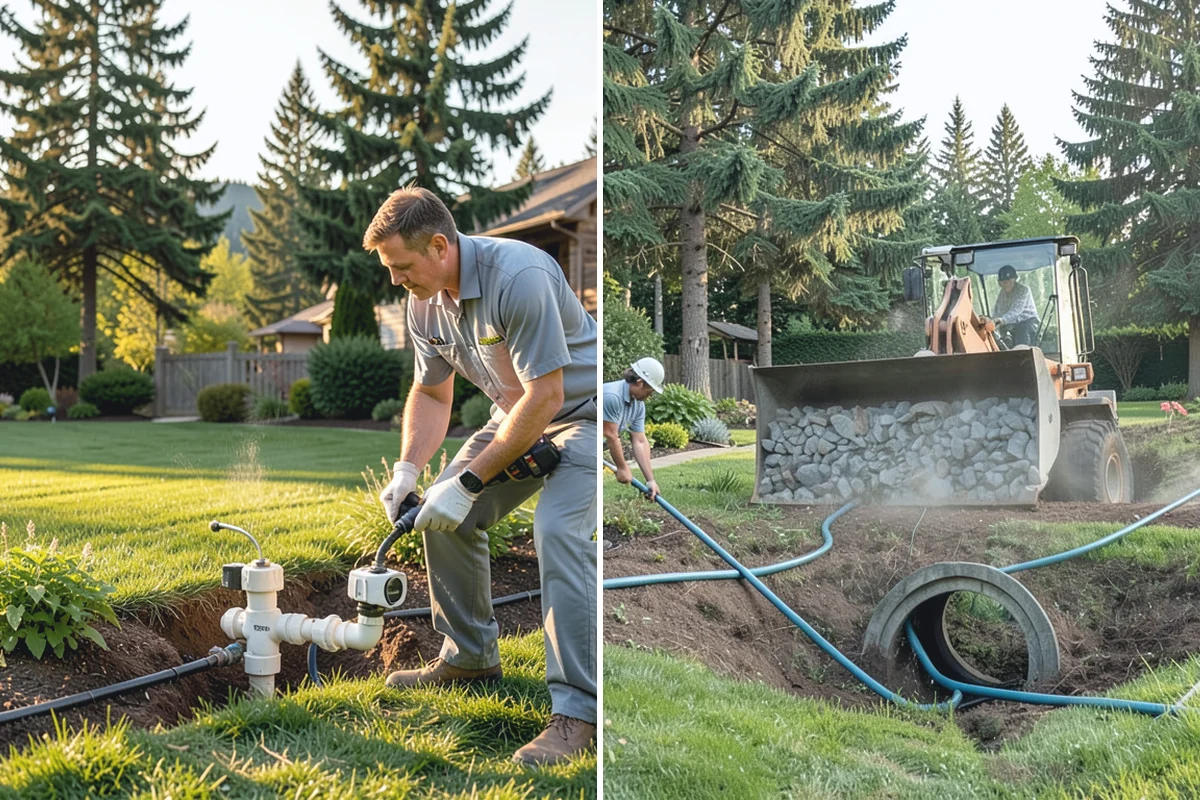 Garden Bed Installation in Skykomish, King County, WA - Lay out and mark the bed lines