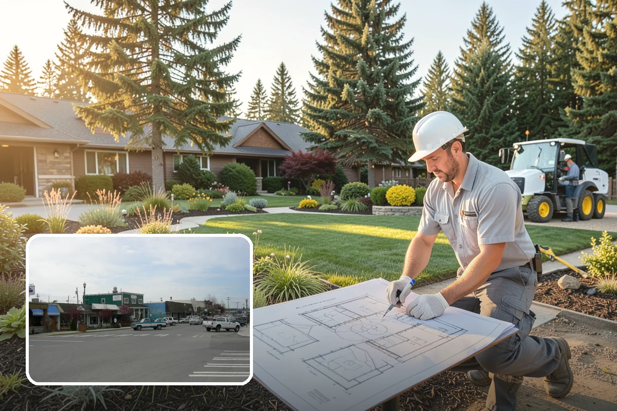 Garden Bed Installation in Stanwood, Snohomish County, WA - Beds shaped to complement your home