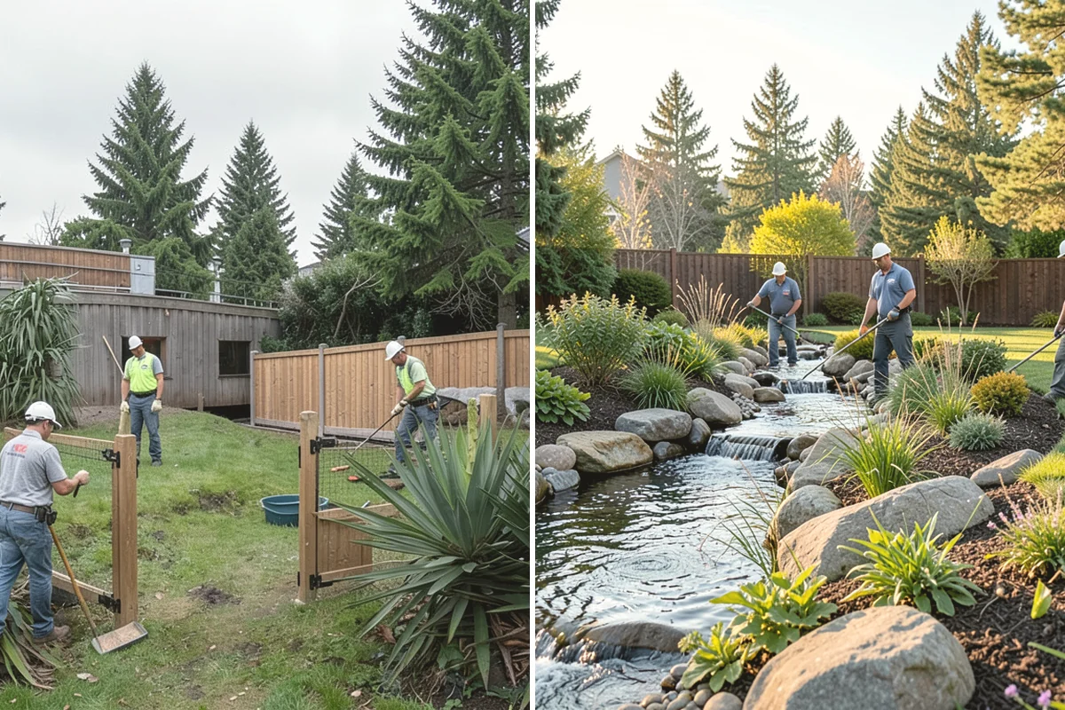 Garden Bed Installation in Steilacoom, Pierce County, WA - Lay out and mark the bed lines