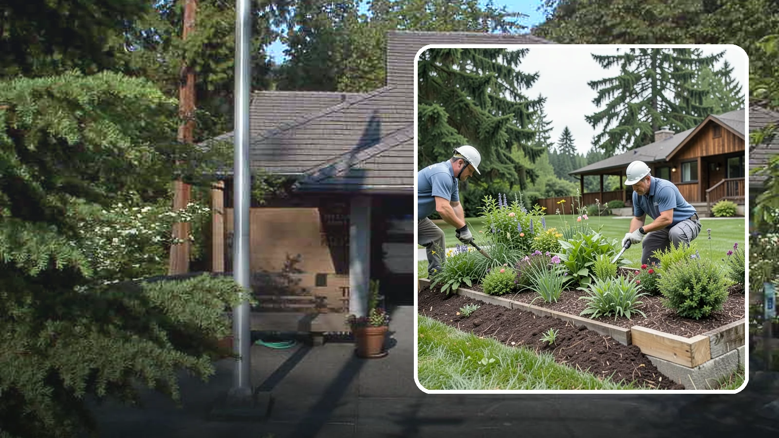 Garden Bed Installation in Yarrow Point, King County, WA - New planting beds built from the soil up - shaped, amended, and planted for lasting curb appeal.