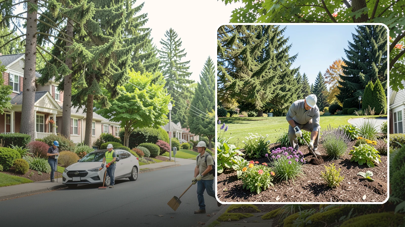 Garden Bed Maintenance in Beaux Arts Village, King County, WA - Ongoing bed maintenance - weeding, pruning, deadheading, and mulch care - to keep beds looking their best.