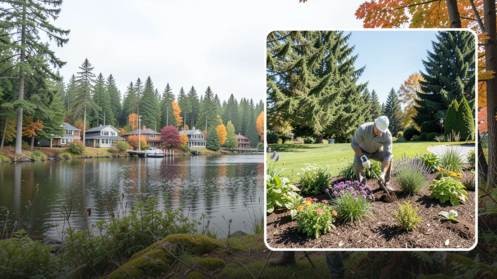 Garden Bed Maintenance in La Conner, Skagit County, WA - Ongoing bed maintenance - weeding, pruning, deadheading, and mulch care - to keep beds looking their best.