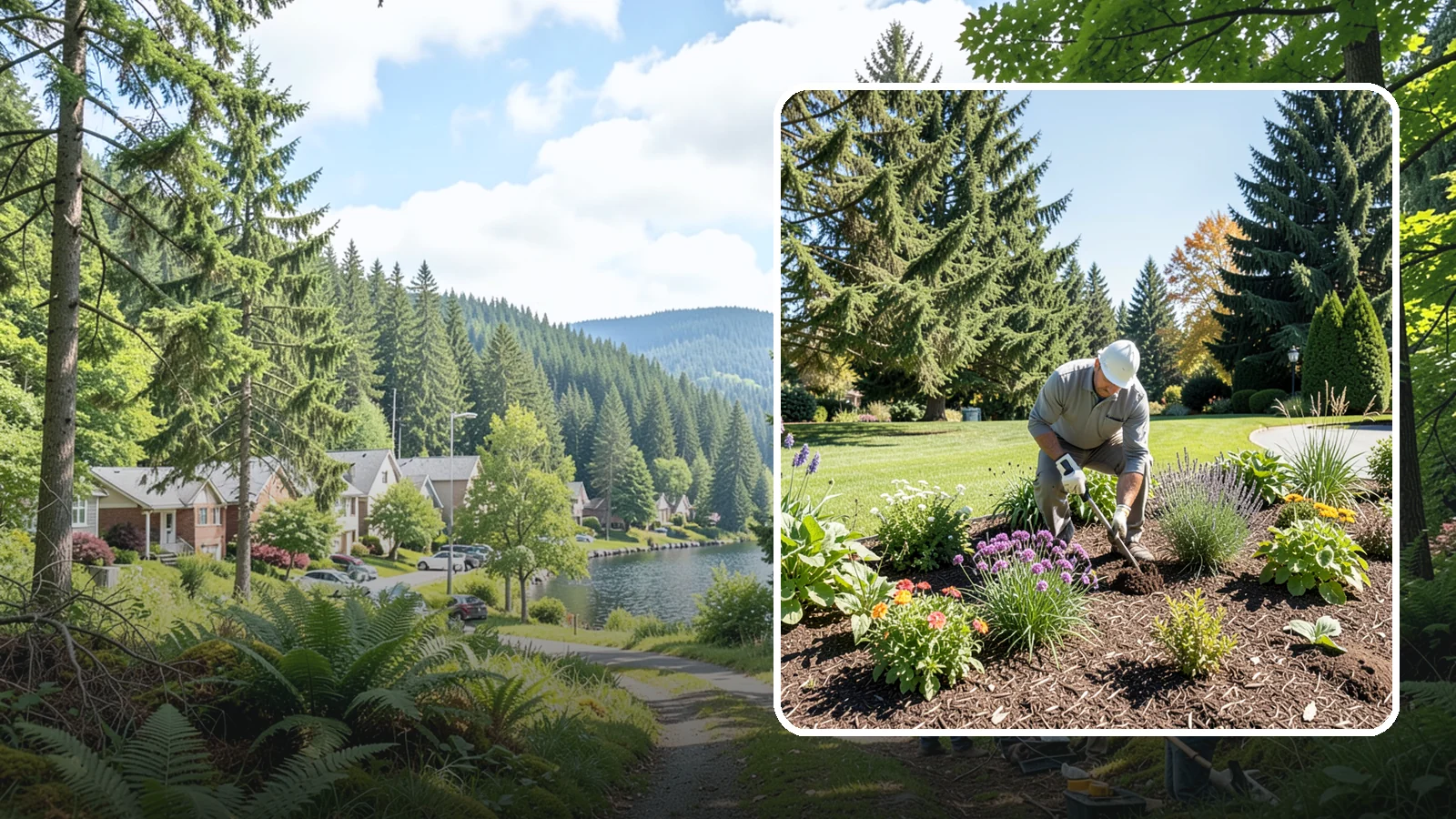Garden Bed Maintenance in Lake Forest Park, King County, WA - Ongoing bed maintenance - weeding, pruning, deadheading, and mulch care - to keep beds looking their best.