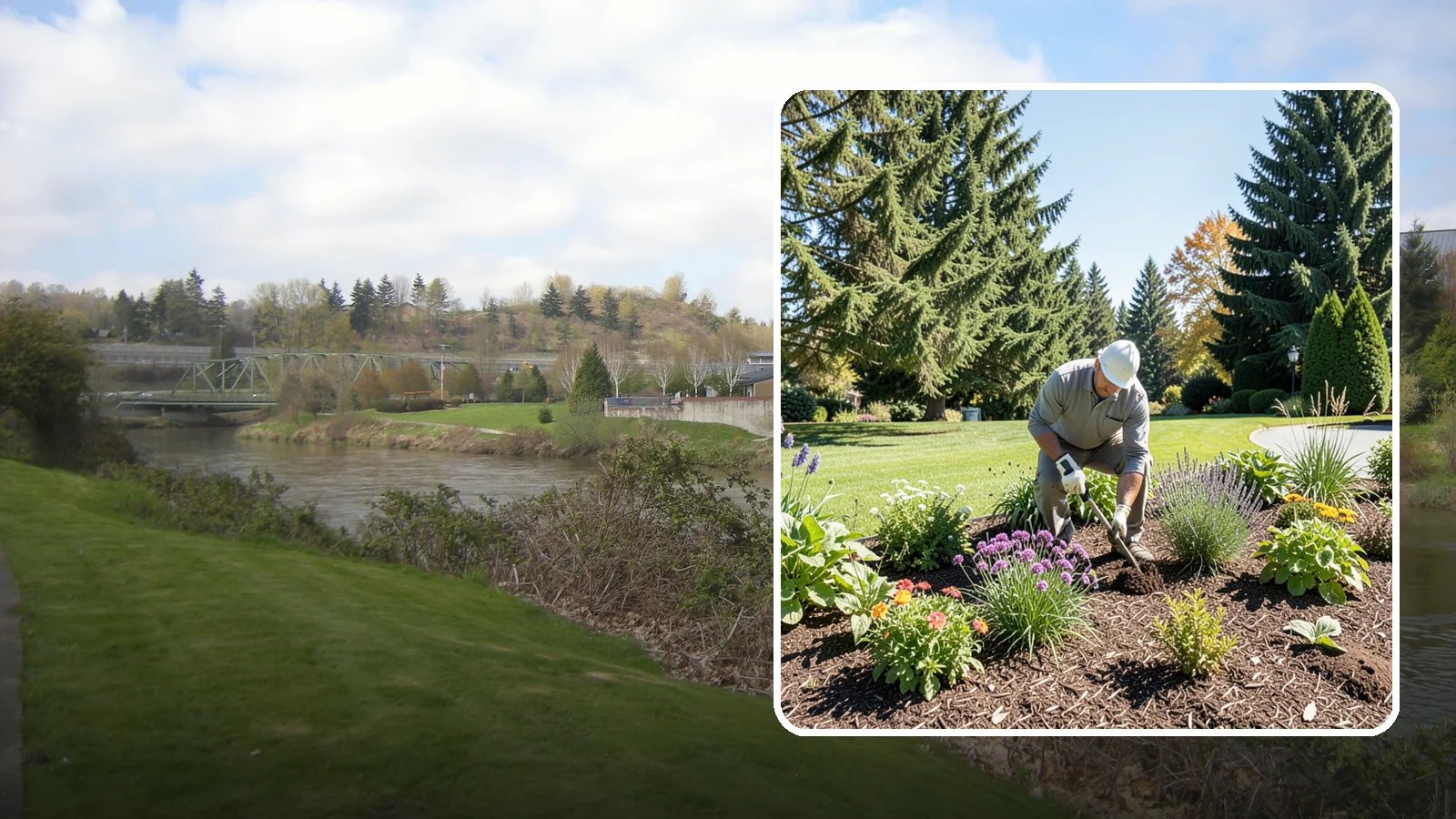 Garden Bed Maintenance in Tukwila, King County, WA - Ongoing bed maintenance - weeding, pruning, deadheading, and mulch care - to keep beds looking their best.