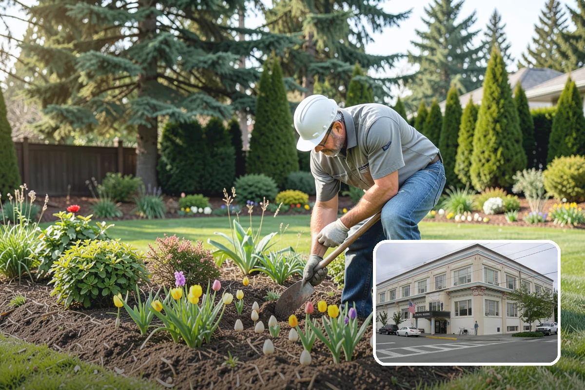 Garden Bed Renovation in Anacortes, Skagit County, WA - Corrects drainage problems caused by compacted clay and steady rainfall