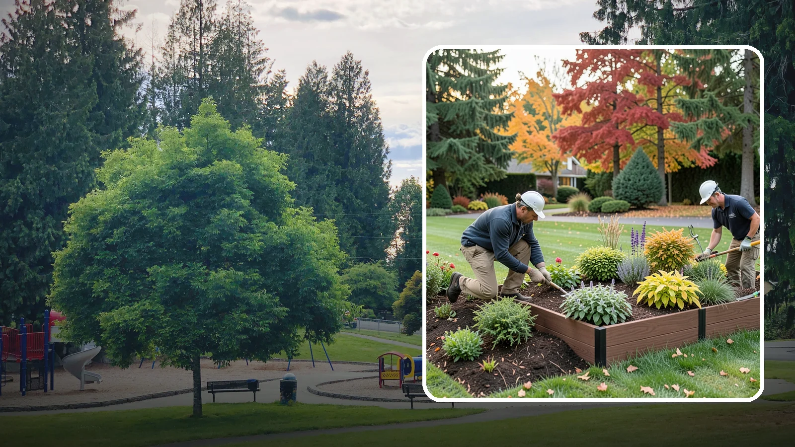 Garden Bed Renovation in Bonney Lake, Pierce County, WA - We rebuild tired, overgrown Puget Sound garden beds into healthy, well-drained planting spaces that thrive in the Pacific...