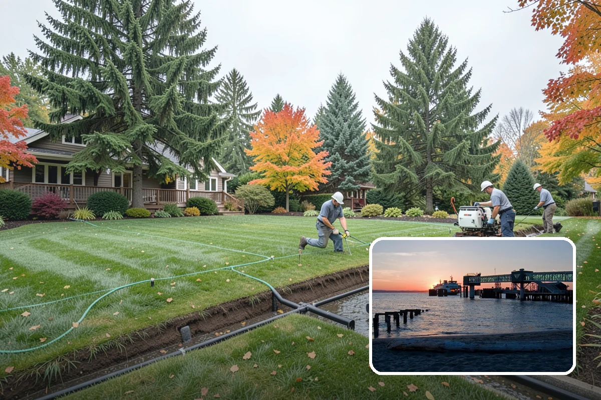 Garden Bed Renovation in Edmonds, Snohomish County, WA - Corrects drainage problems caused by compacted clay and steady rainfall