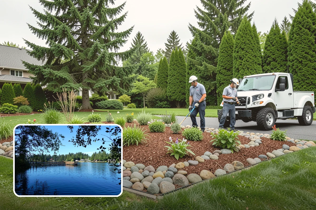 Garden Bed Renovation in Federal Way, King County, WA - Corrects drainage problems caused by compacted clay and steady rainfall