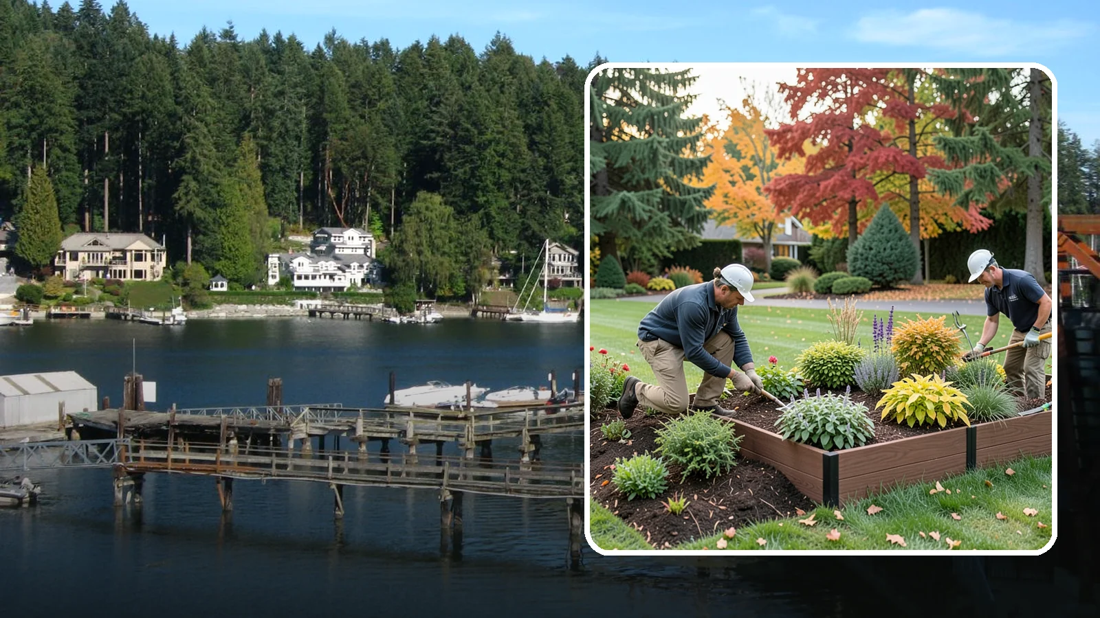 Garden Bed Renovation in Gig Harbor, Pierce County, WA - We rebuild tired, overgrown Puget Sound garden beds into healthy, well-drained planting spaces that thrive in the Pacific...
