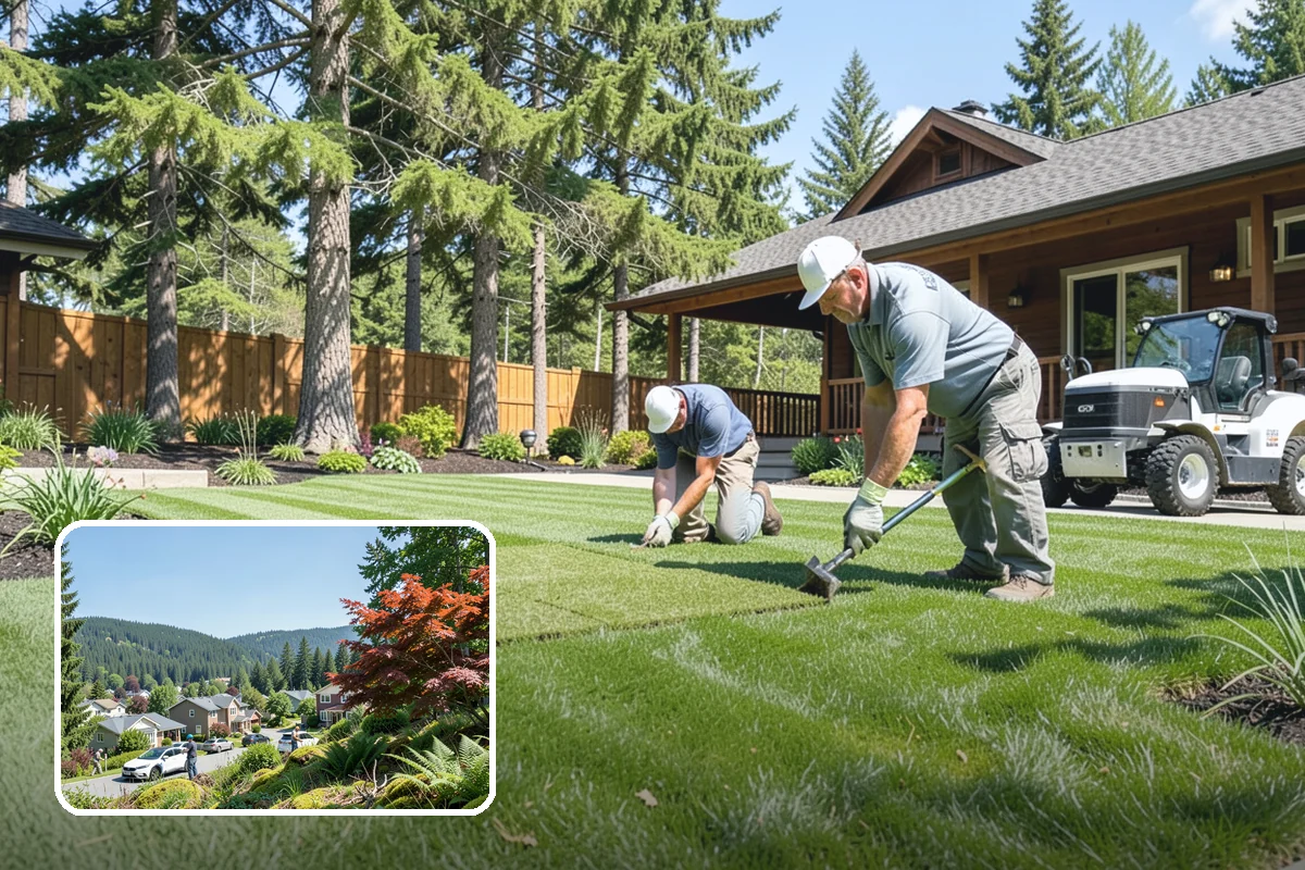 Garden Bed Renovation in Index, Snohomish County, WA - Corrects drainage problems caused by compacted clay and steady rainfall