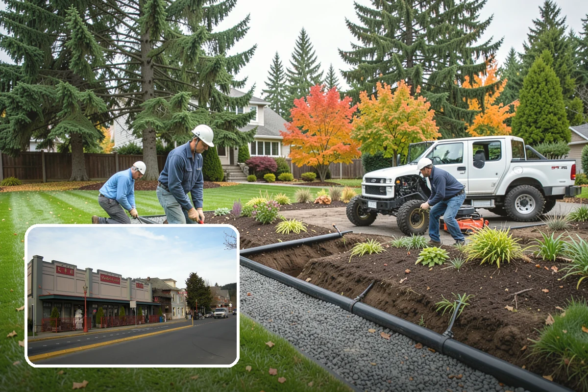 Garden Bed Renovation in Issaquah, King County, WA - Corrects drainage problems caused by compacted clay and steady rainfall