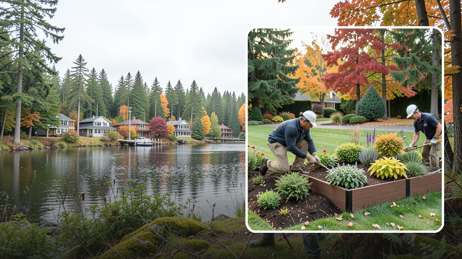 Garden Bed Renovation in La Conner, Skagit County, WA - We rebuild tired, overgrown Puget Sound garden beds into healthy, well-drained planting spaces that thrive in the Pacific...