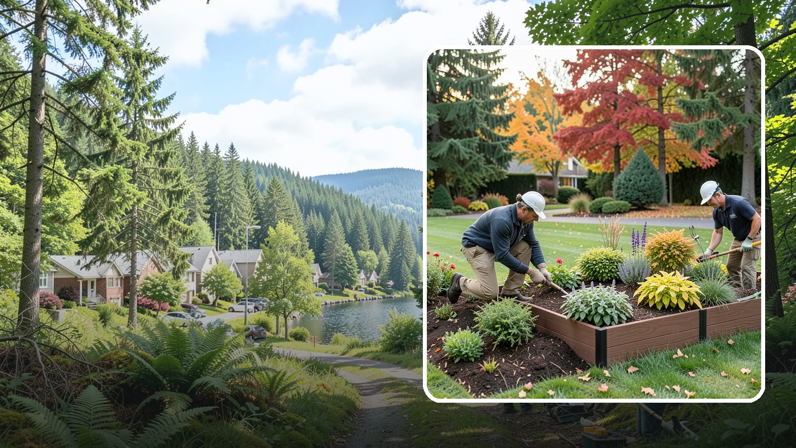 Garden Bed Renovation in Lake Forest Park, King County, WA - We rebuild tired, overgrown Puget Sound garden beds into healthy, well-drained planting spaces that thrive in the Pacific...