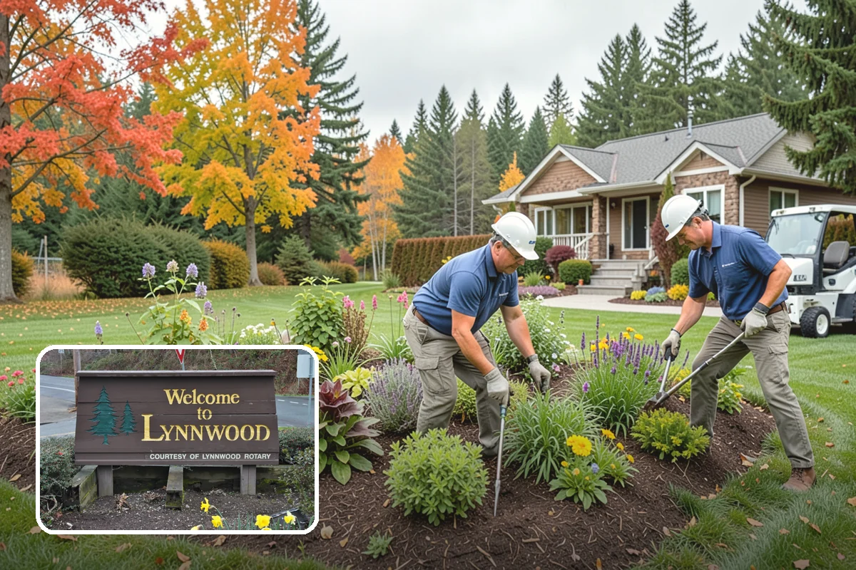 Garden Bed Renovation in Lynnwood, Snohomish County, WA - Corrects drainage problems caused by compacted clay and steady rainfall