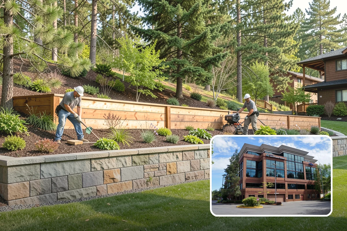 Garden Bed Renovation in Mountlake Terrace, Snohomish County, WA - Corrects drainage problems caused by compacted clay and steady rainfall