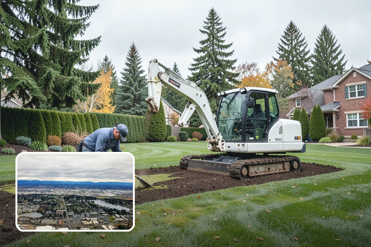 Garden Bed Renovation in SeaTac, King County, WA - Corrects drainage problems caused by compacted clay and steady rainfall