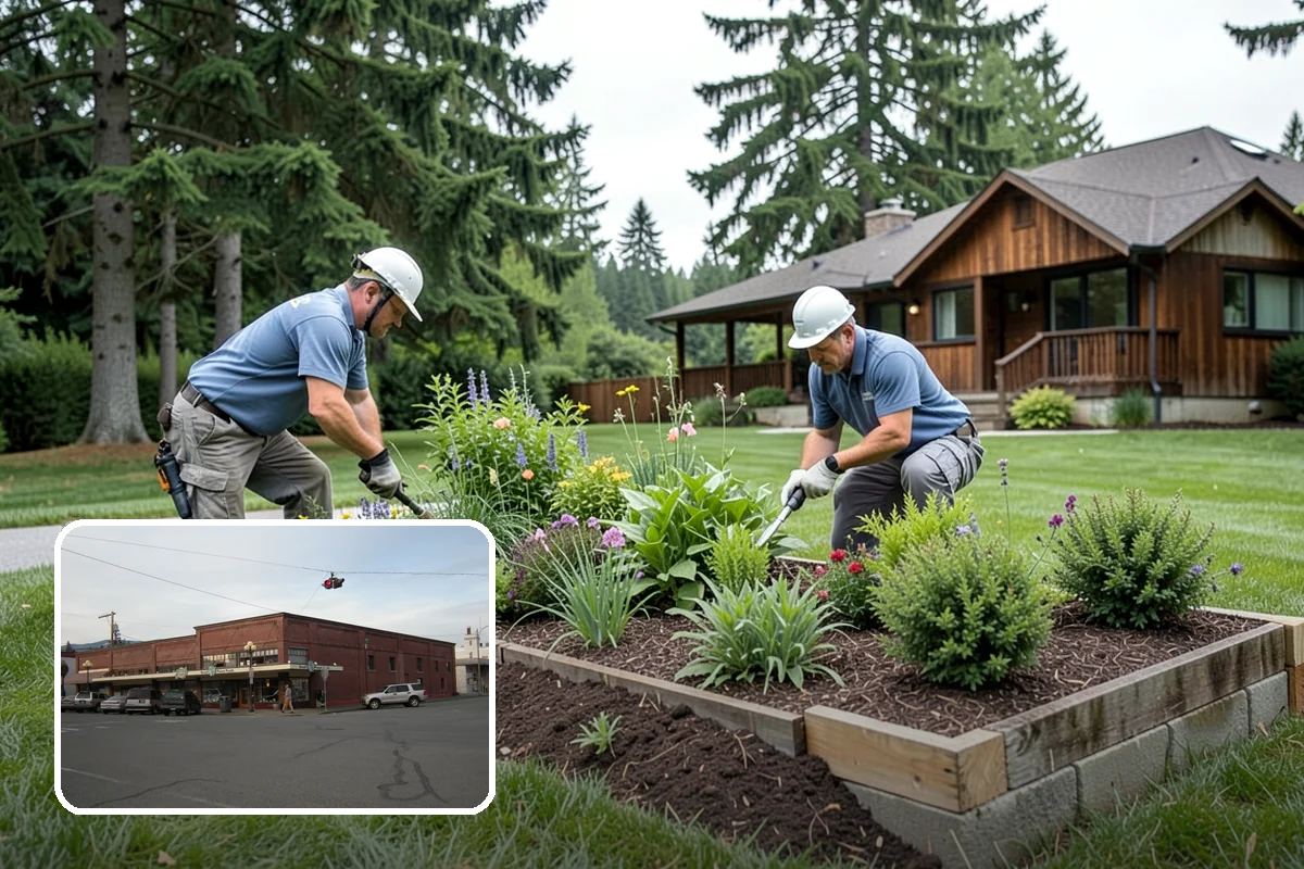 Garden Bed Renovation in Sedro-Woolley, Skagit County, WA - Corrects drainage problems caused by compacted clay and steady rainfall