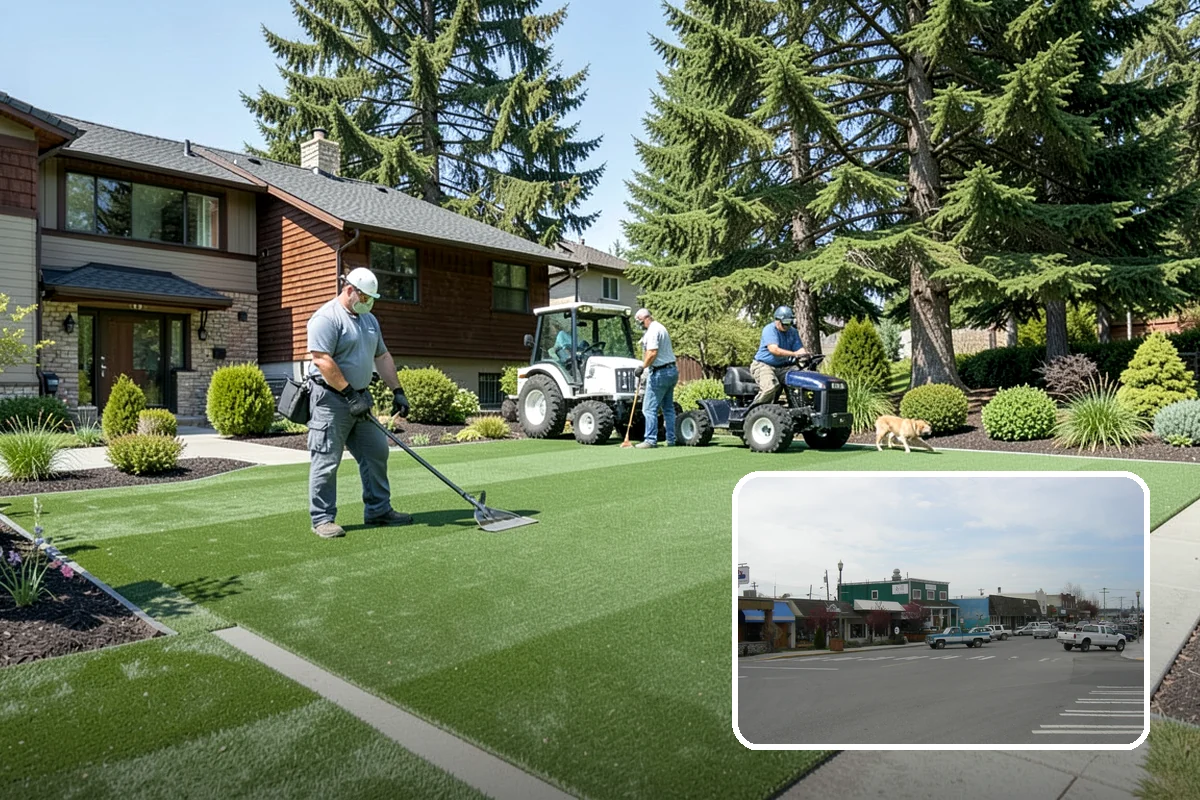 Garden Bed Renovation in Stanwood, Snohomish County, WA - Corrects drainage problems caused by compacted clay and steady rainfall