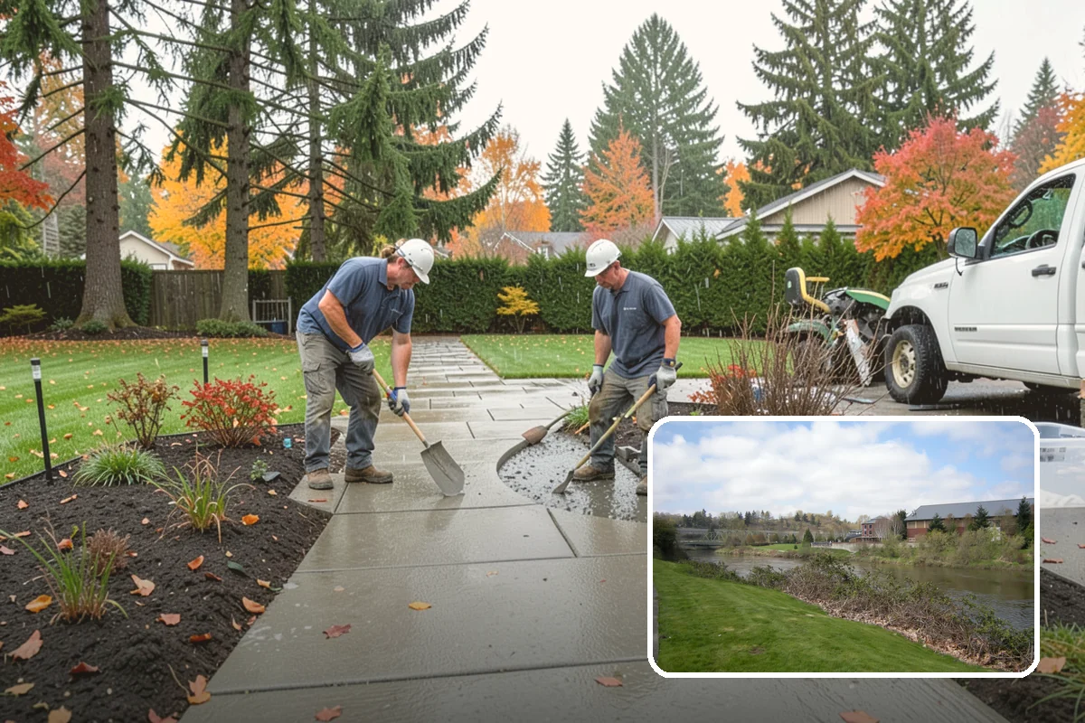 Garden Bed Renovation in Tukwila, King County, WA - Corrects drainage problems caused by compacted clay and steady rainfall