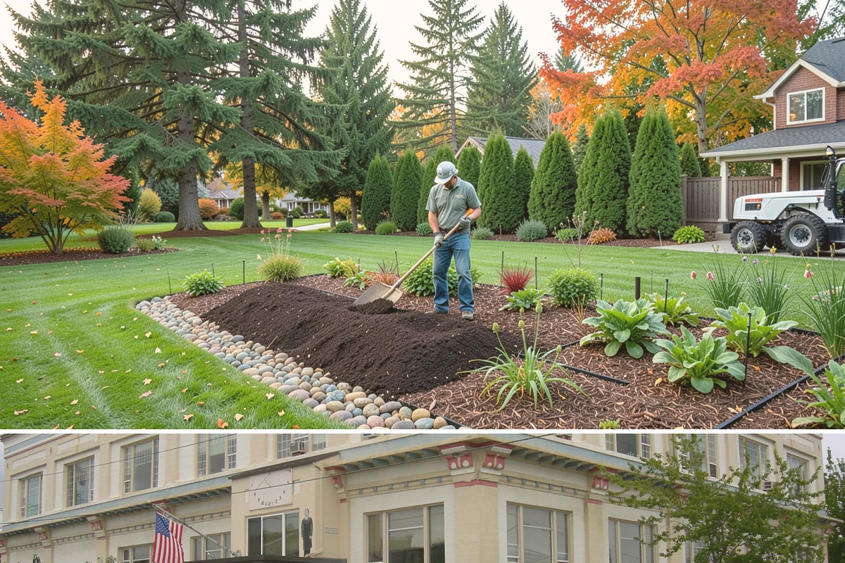 Garden Edging in Anacortes, Skagit County, WA - Ideal in spring or fall when the ground is soft enough to cut cleanly yet firm enough to hold a sharp edge through the rainy...
