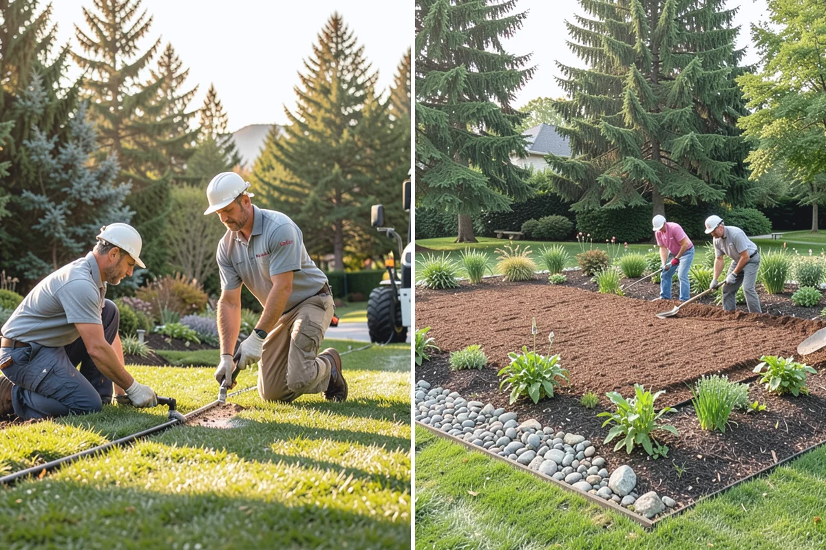 Garden Edging in Auburn, King County, WA - Mark bed lines and confirm edging material with you