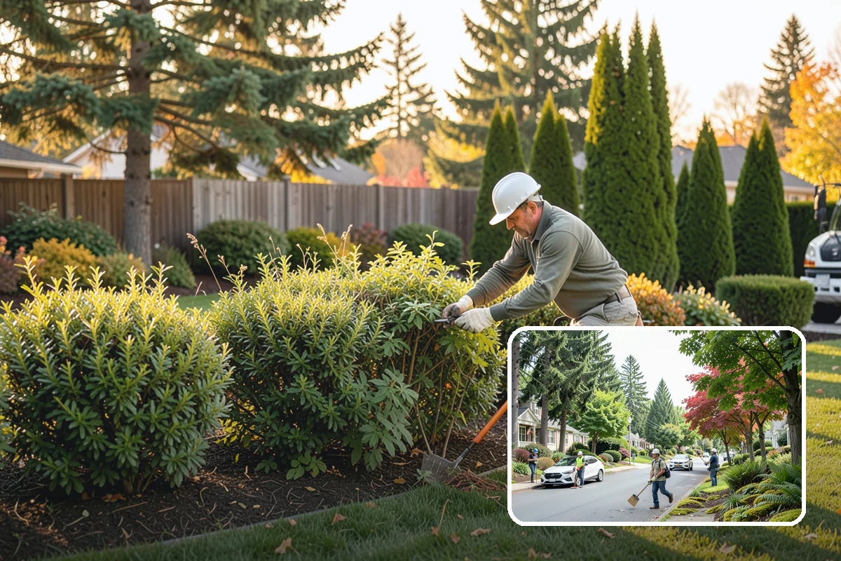 Garden Edging in Beaux Arts Village, King County, WA - Stops grass and groundcover from invading planting areas