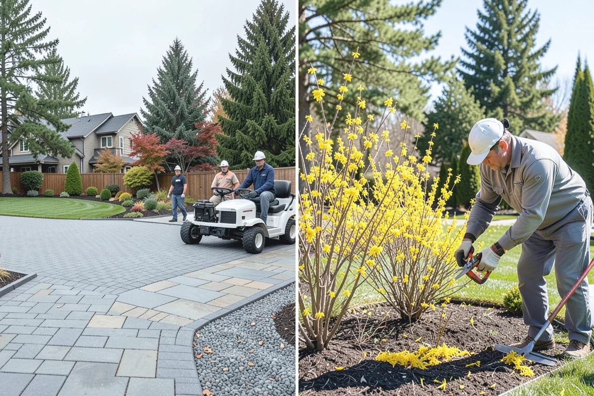 Garden Edging in Beaux Arts Village, King County, WA - Mark bed lines and confirm edging material with you