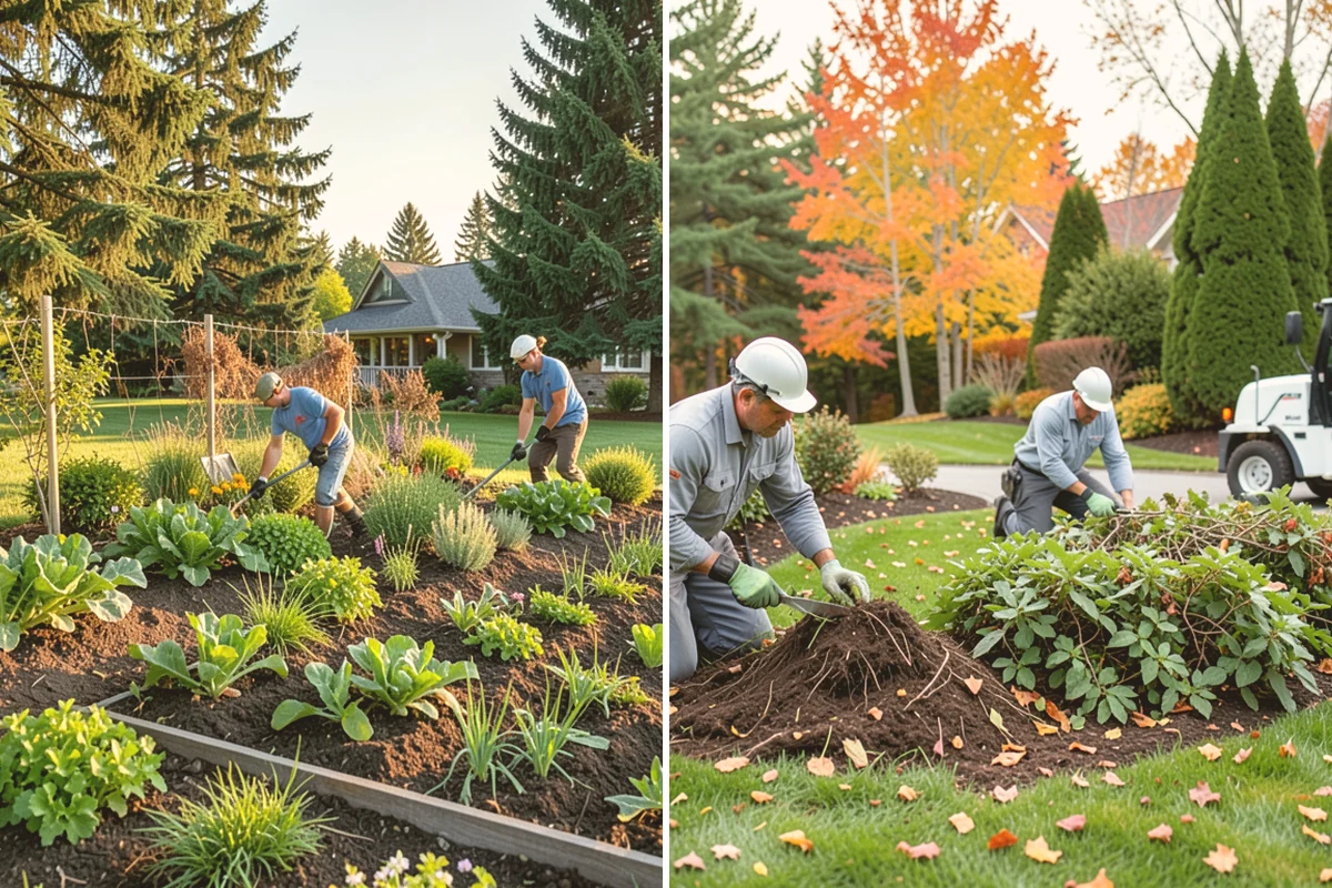 Garden Edging in Bellevue, King County, WA - Mark bed lines and confirm edging material with you