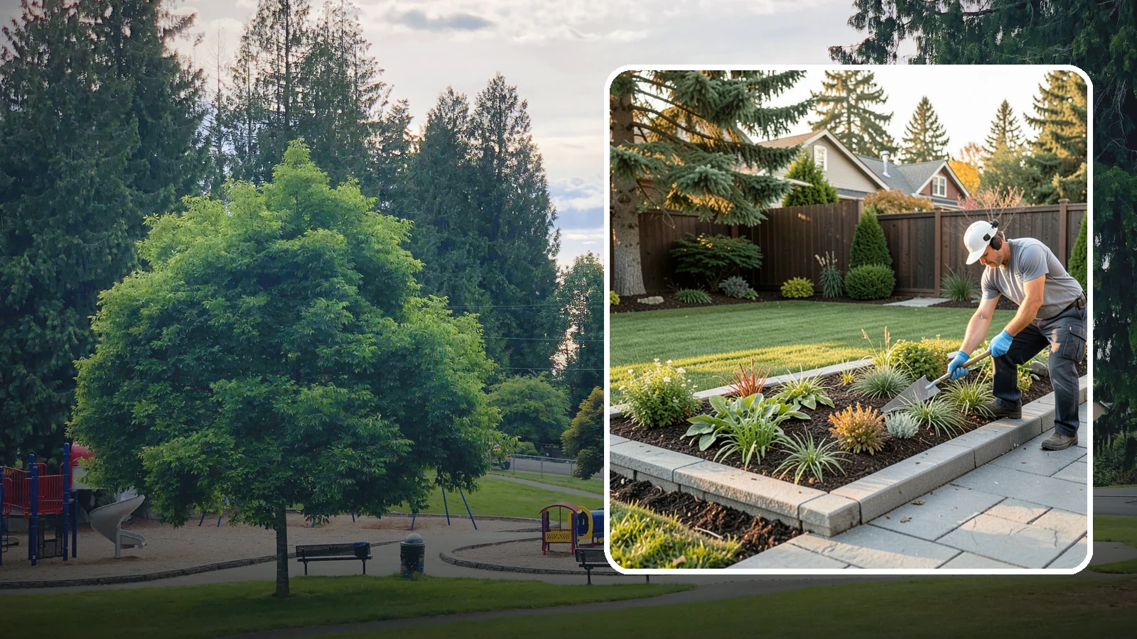 Garden Edging in Bonney Lake, Pierce County, WA - We install crisp, durable edging that keeps lawn grasses and aggressive groundcovers from creeping into your Pacific Northwest...