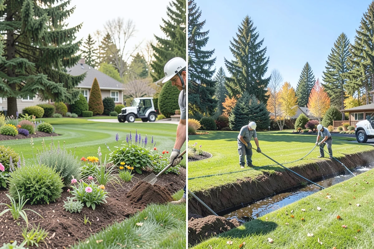 Garden Edging in Bonney Lake, Pierce County, WA - Mark bed lines and confirm edging material with you