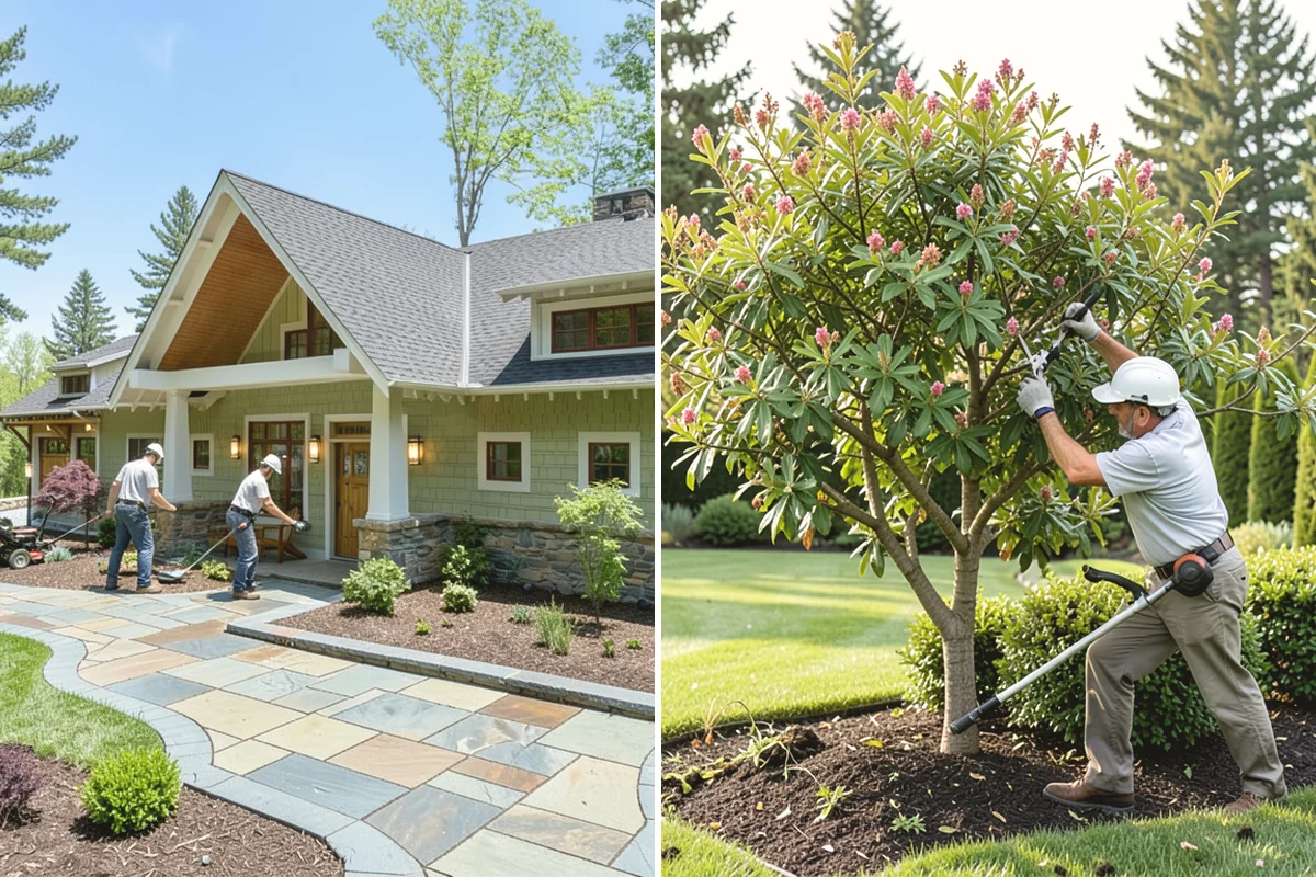 Garden Edging in Burien, King County, WA - Mark bed lines and confirm edging material with you