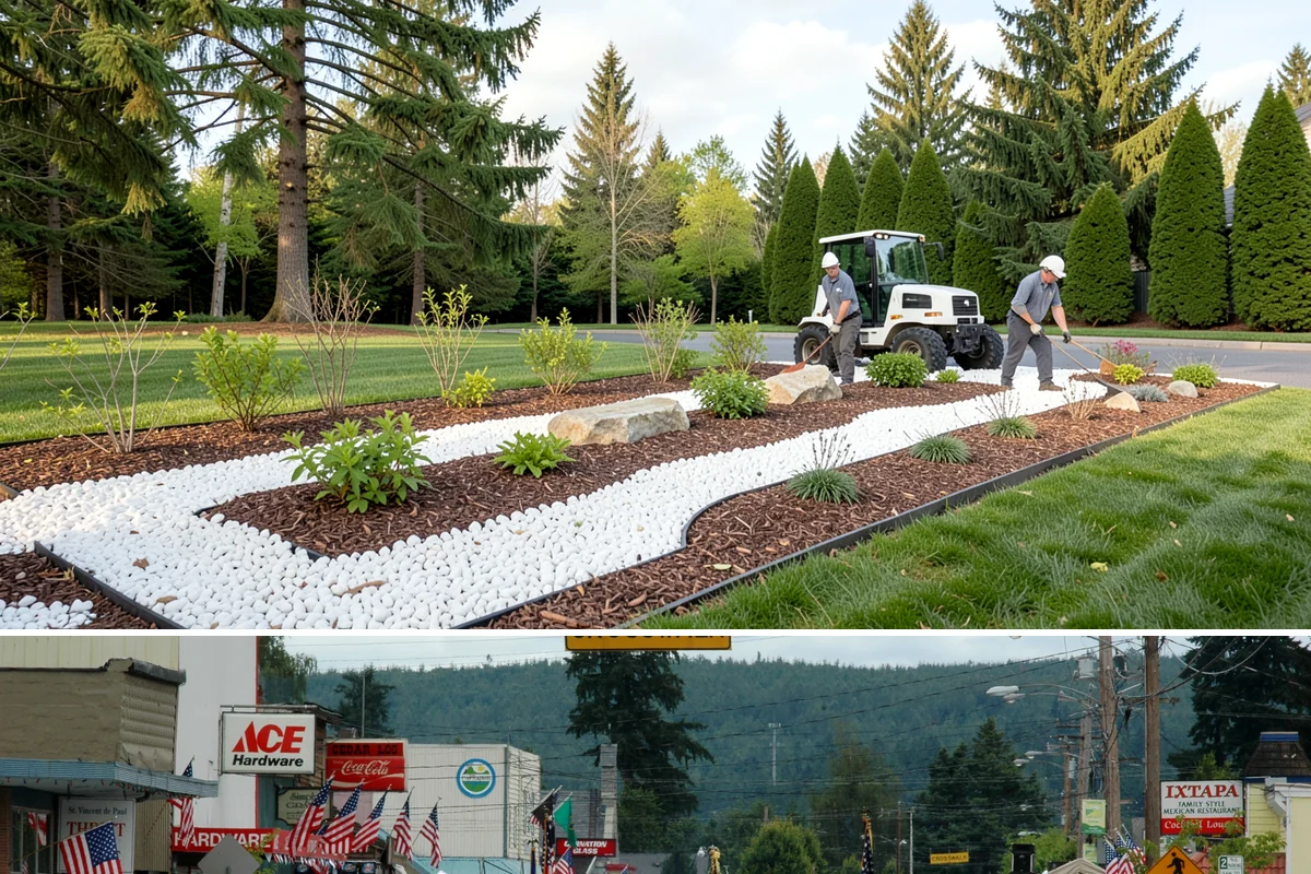 Garden Edging in Carnation, King County, WA - Ideal in spring or fall when the ground is soft enough to cut cleanly yet firm enough to hold a sharp edge through the rainy...
