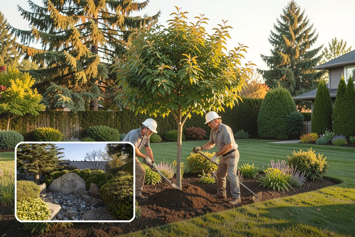Garden Edging in Clyde Hill, King County, WA - Stops grass and groundcover from invading planting areas