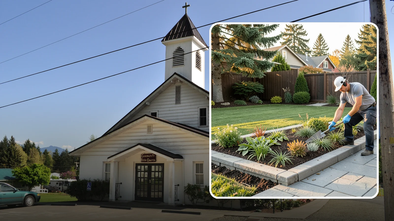 Garden Edging in Concrete, Skagit County, WA - We install crisp, durable edging that keeps lawn grasses and aggressive groundcovers from creeping into your Pacific Northwest...