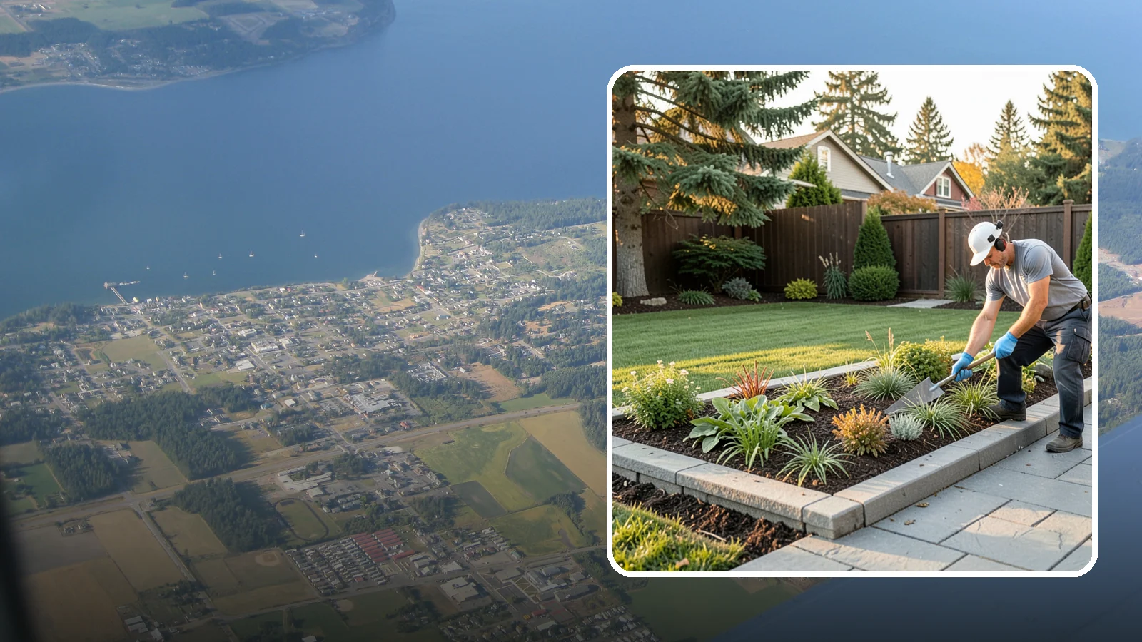 Garden Edging in Coupeville, Island County, WA - We install crisp, durable edging that keeps lawn grasses and aggressive groundcovers from creeping into your Pacific Northwest...