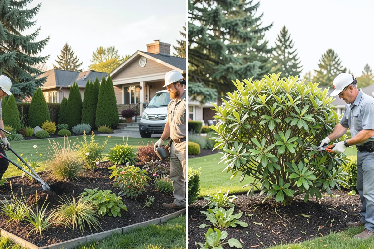 Garden Edging in Coupeville, Island County, WA - Mark bed lines and confirm edging material with you