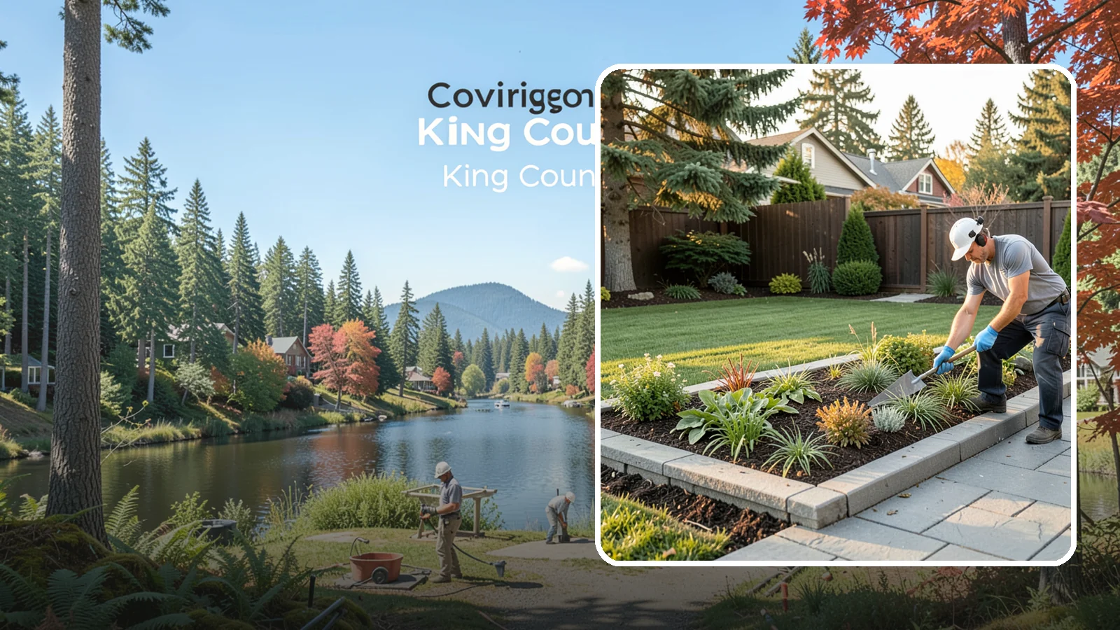 Garden Edging in Covington, King County, WA - We install crisp, durable edging that keeps lawn grasses and aggressive groundcovers from creeping into your Pacific Northwest...