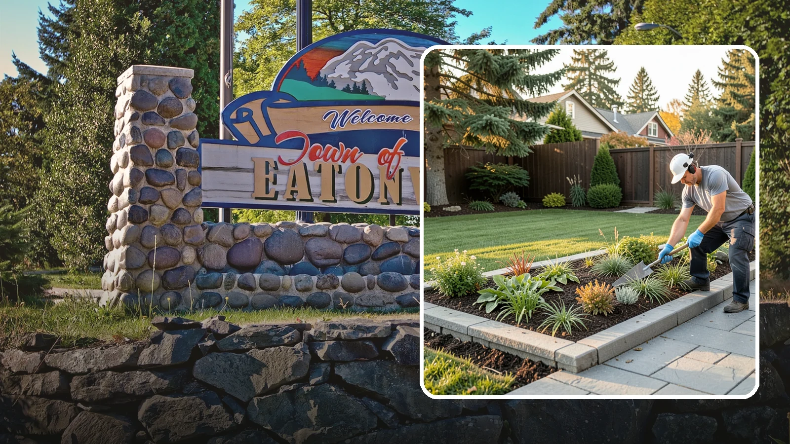 Garden Edging in Eatonville, Pierce County, WA - We install crisp, durable edging that keeps lawn grasses and aggressive groundcovers from creeping into your Pacific Northwest...