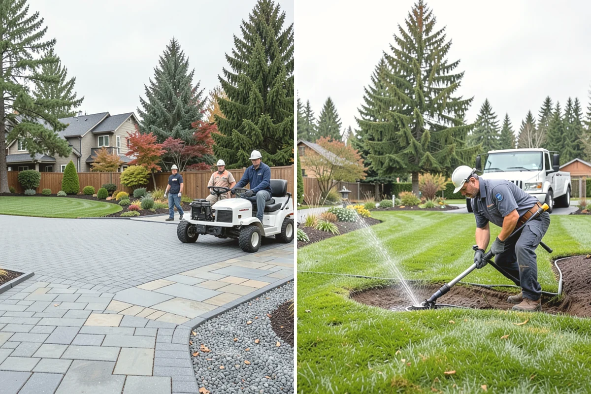 Garden Edging in Edgewood, Pierce County, WA - Mark bed lines and confirm edging material with you