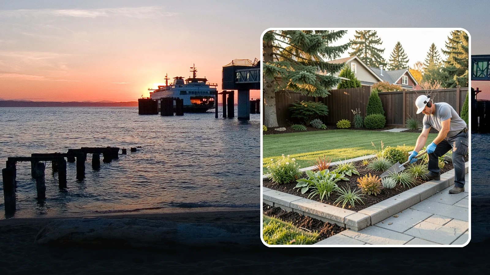 Garden Edging in Edmonds, Snohomish County, WA - We install crisp, durable edging that keeps lawn grasses and aggressive groundcovers from creeping into your Pacific Northwest...